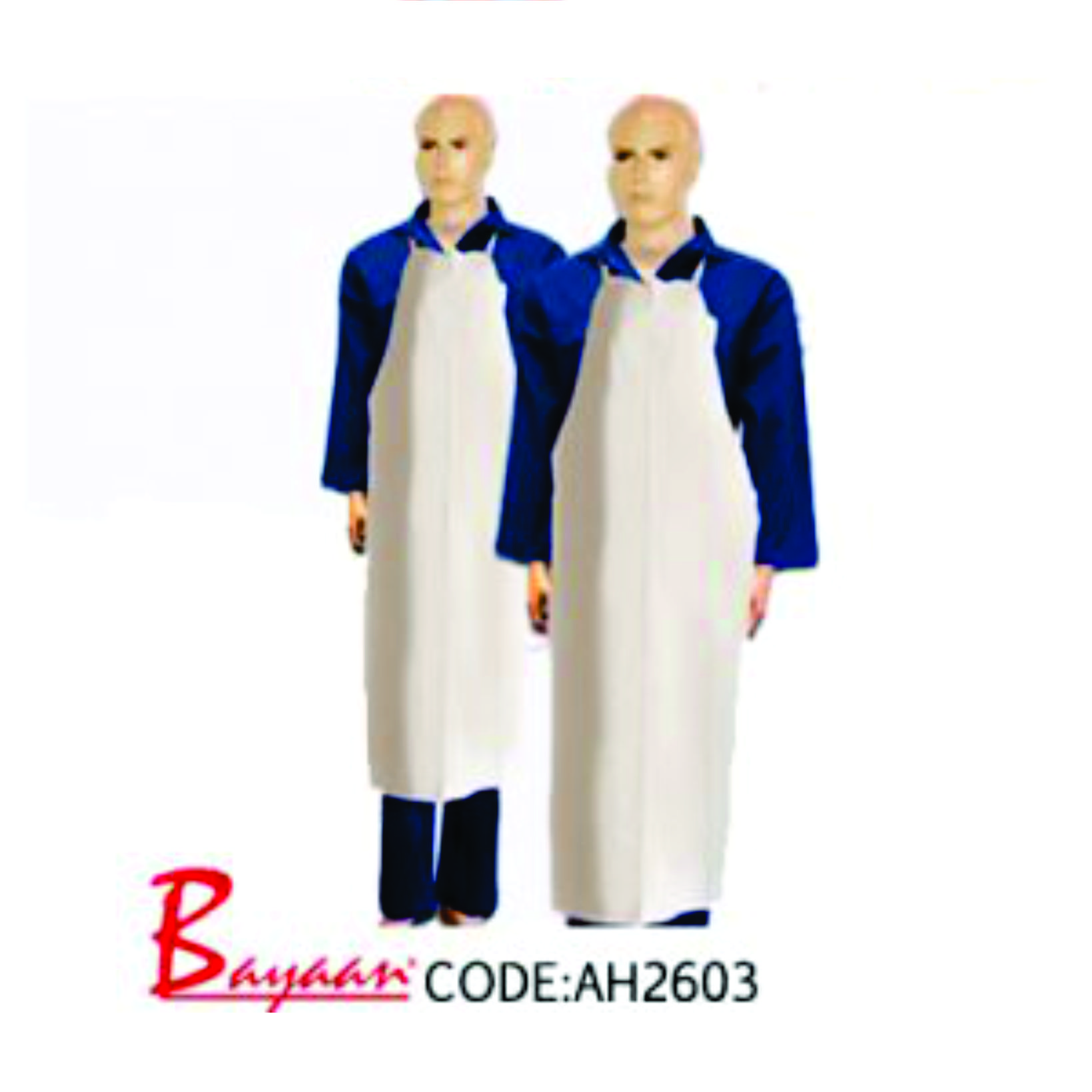 PVC White Heavy Duty Aprons 450g – BAYAAN SAFETY WORLD