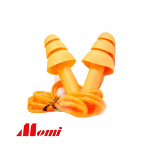 Momi-Orange-Reusable-Corded-Ear-Plug-In-Packet